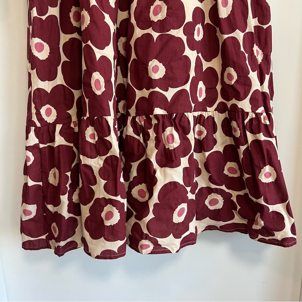 Karlie Red and Cream Floral Maxi Dress - Picture 5 of 12